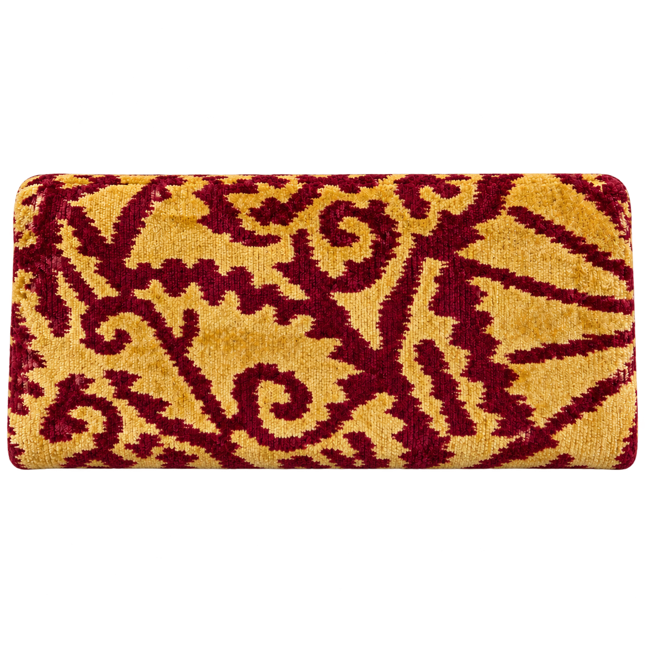 Velvet Ikat Bags — closed back view