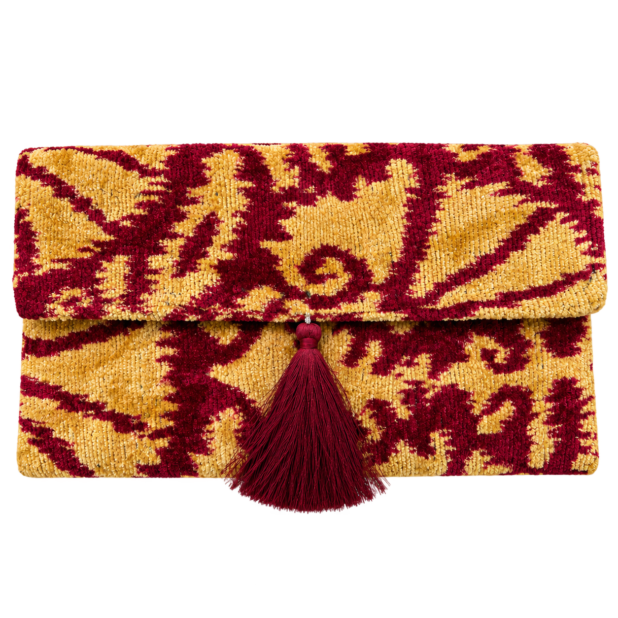 Velvet Ikat Bags — front view