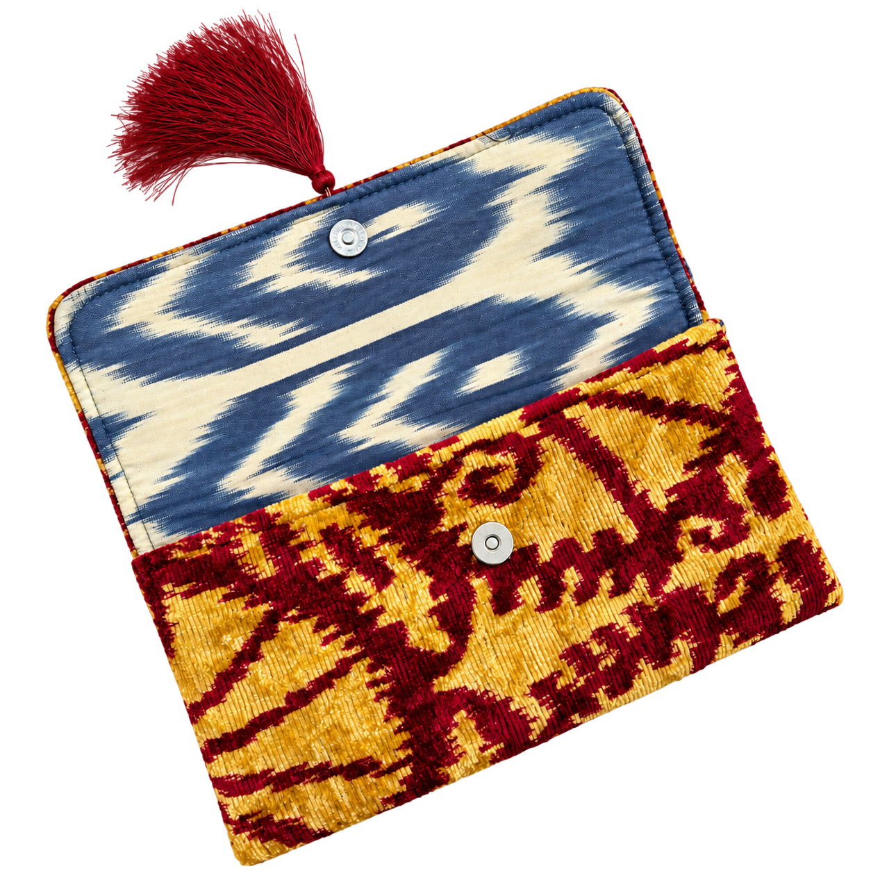 Velvet Ikat Bags — interior view