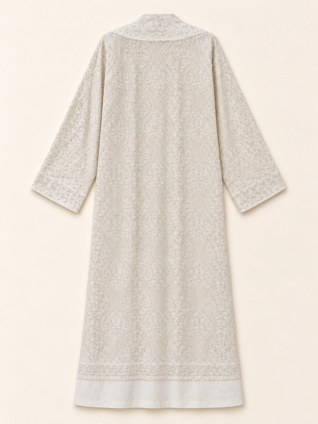 Embellished Silk Kaftan — back view