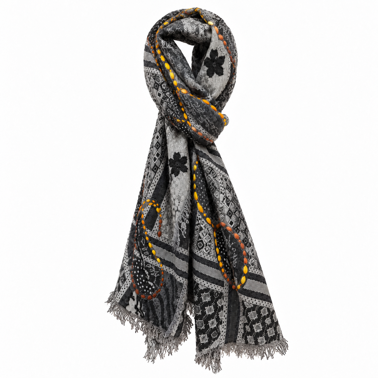 Narrow Wool Shawls — general view