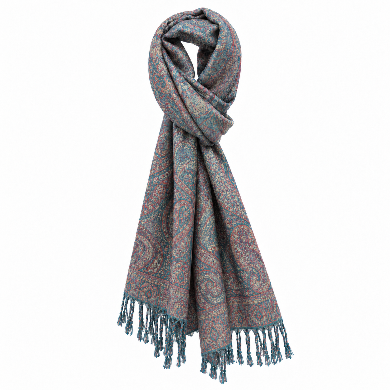 Paisley silk shawl — general view