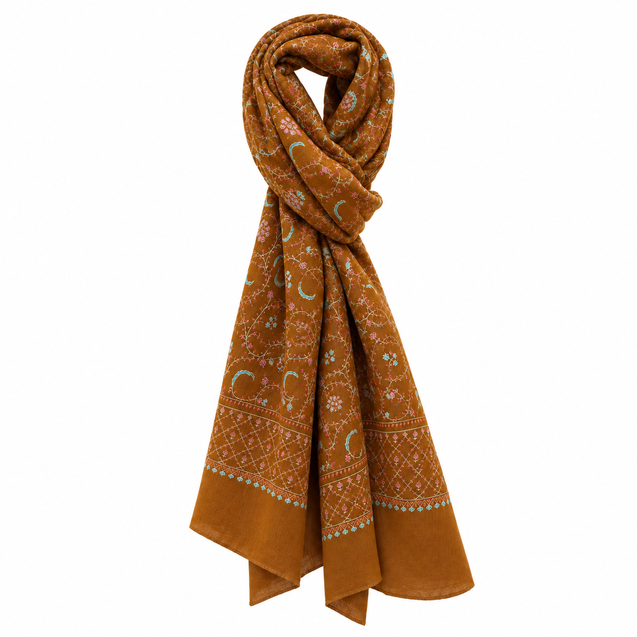 Very Fine Embroidered Cashmere Shawls — general view