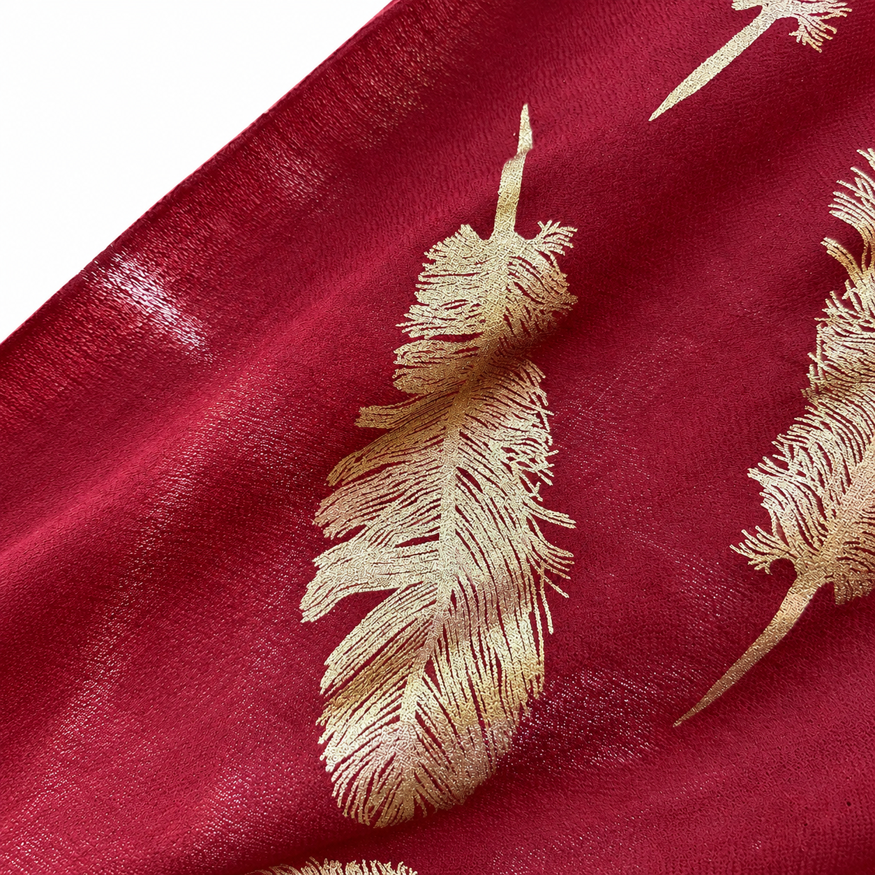 Gold-Motif Cashmere Shawls — textile close-up