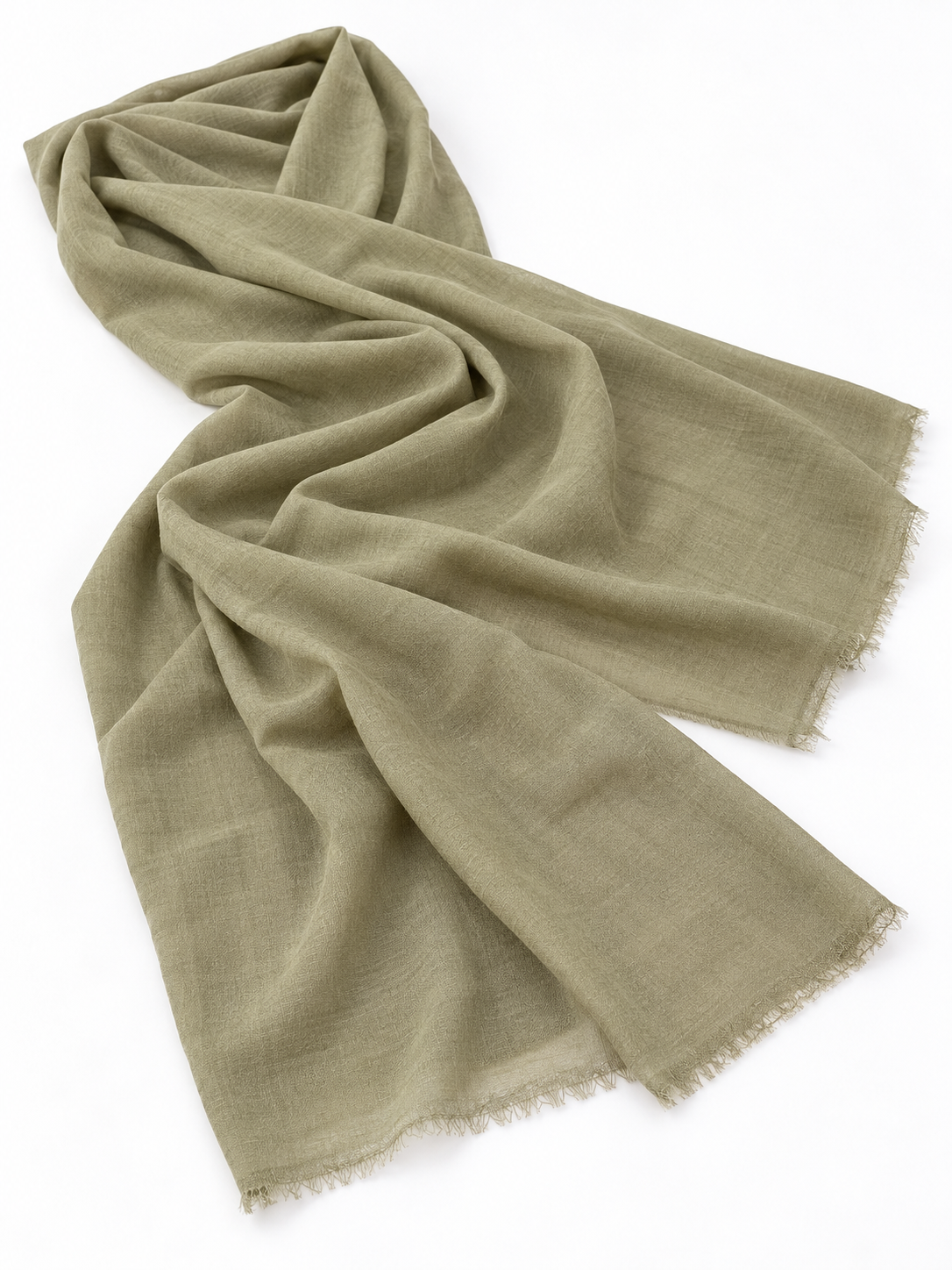 Oversized Fine Plain Cashmere Shawls — natural drape