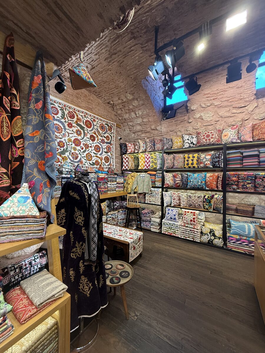 Silk and cashmere textile collection at Divrikli House, Grand Bazaar district